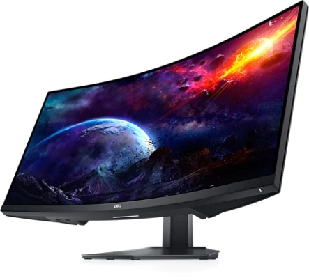 Dell 戴尔 S3422DWG 34英寸曲面游戏显示器（3440×1440、144Hz、1800R 、1ms）- 5折优惠！