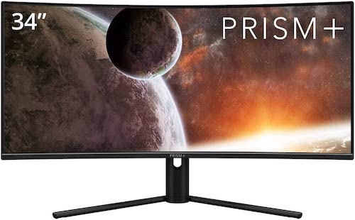 PRISM+ XQ340 PRO 34英寸 QLED 165Hz高刷 曲面高清显示器 – 4折优惠！