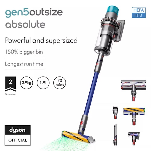 戴森 Dyson Gen5Outsize Absolute 新世代手持式无线吸尘器 – 6折优惠！